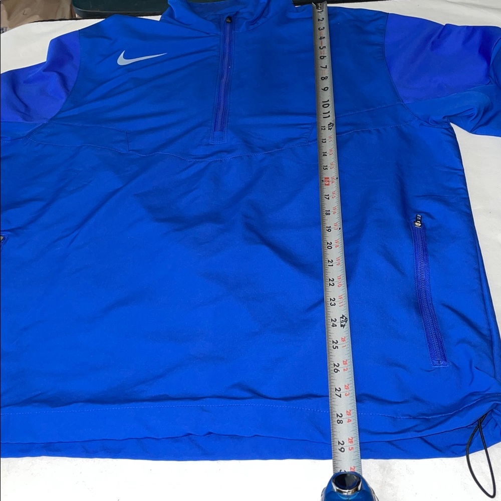 Men’s EUC NIKEGOLF Royal Blue Quarter-Zip Zippered Pullover Sz L Swoosh - Picture 10 of 10